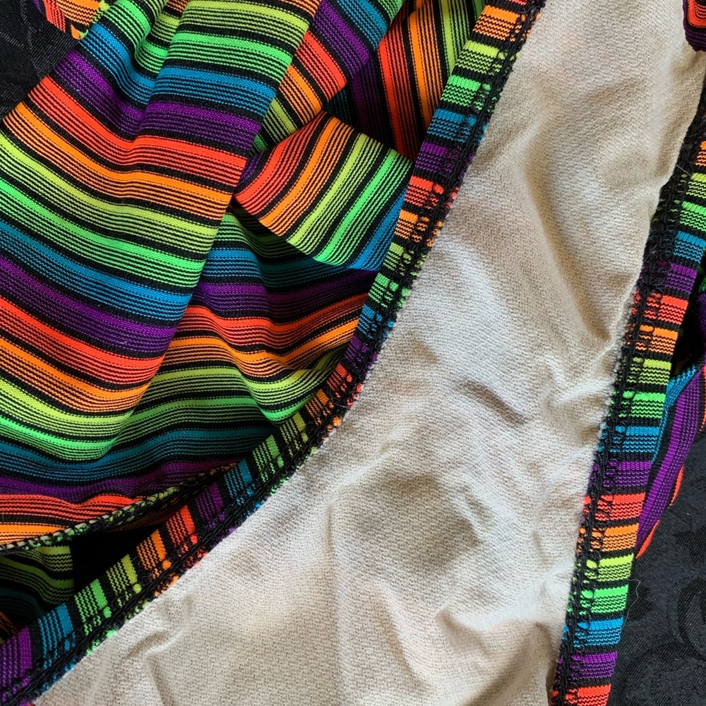 Vintage Catalina ‘Neon Rainbow Stripe’ Halter 2pc - Picture 4 of 5